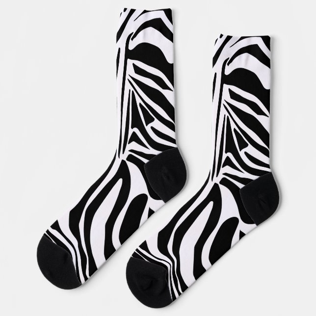Zebra-Muster Socken (Linkes Detail)