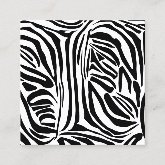 Zebra-Muster Terminkarte (Vorderseite)