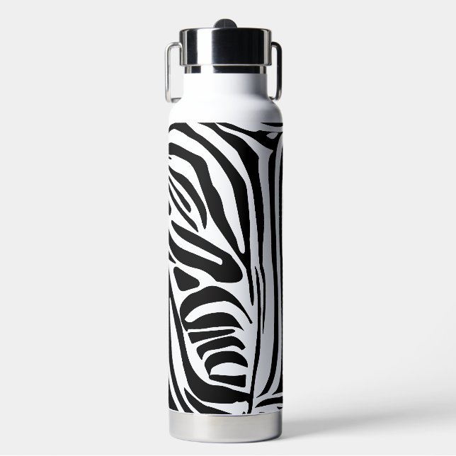 Zebra-Muster Trinkflasche (Vorderseite)