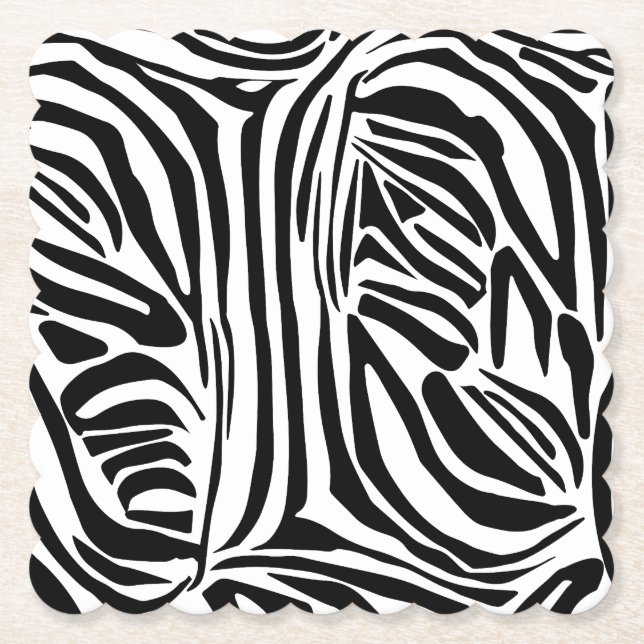 Zebra-Muster Untersetzer (Vorderseite)
