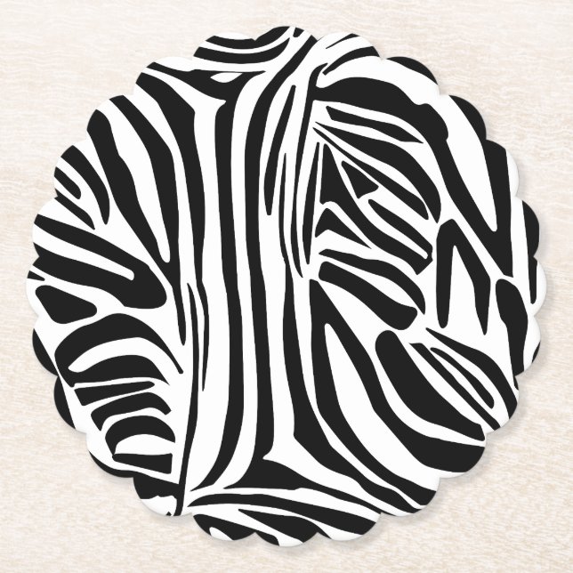Zebra-Muster Untersetzer (Vorderseite)