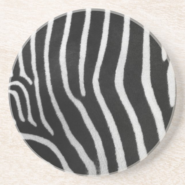 Zebra-Muster-Untersetzer Getränkeuntersetzer (Vorne)