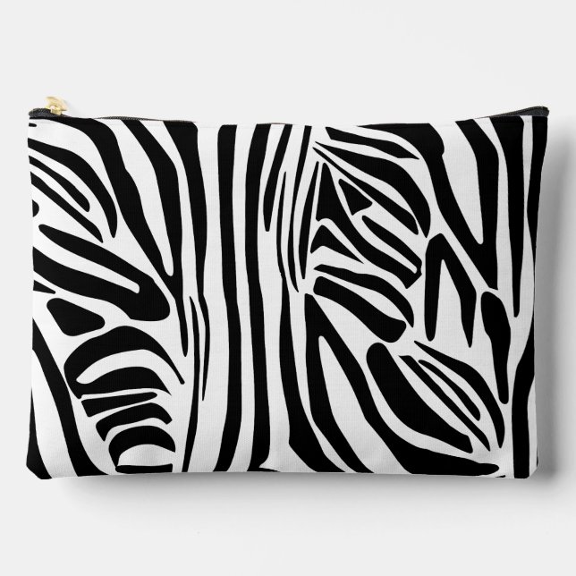 Zebra-Muster Zubehörtasche (Vorderseite)
