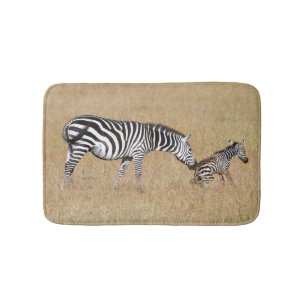 Zebra nach Geburt Badematte