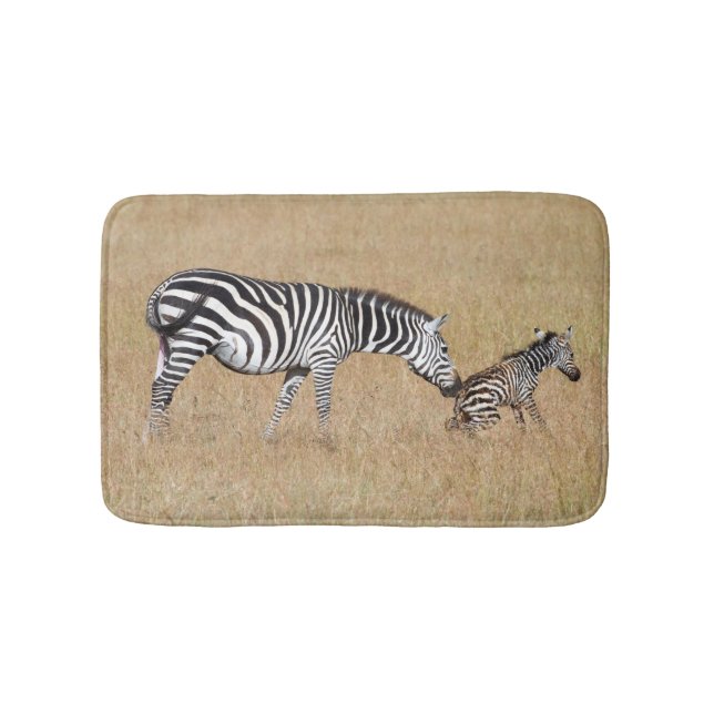 Zebra nach Geburt Badematte (Vorderseite)