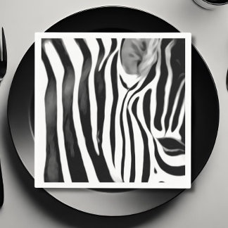 Zebra-nah Serviette