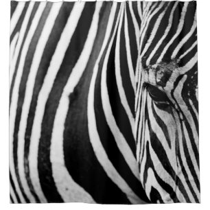 ZEBRA-NAH-UP-ANSICHT DUSCHVORHANG