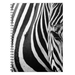 ZEBRA-NAH-UP-ANSICHT NOTIZBLOCK