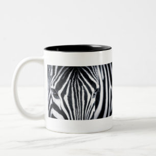 Zebra-Nahaufnahme Zweifarbige Tasse