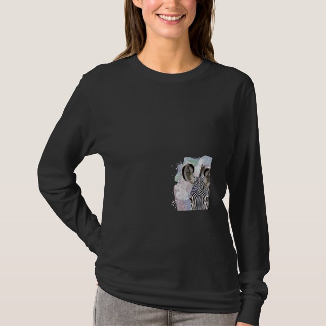 Zebra on Safari in Kenyaafrika T-Shirt (Vorderseite)
