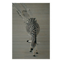 Zebra-Optik Poster | Surrealistische Tierkunst