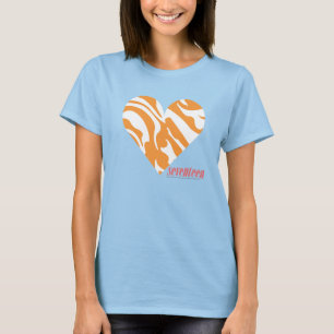 Zebra Orange 2 T-Shirt