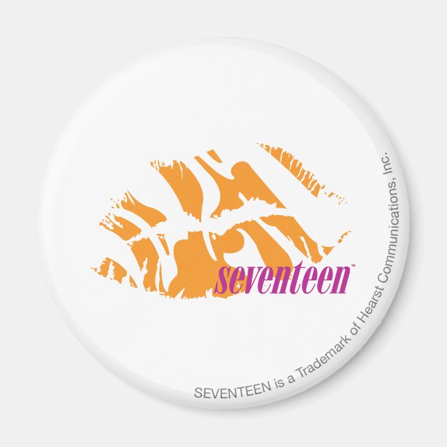 Zebra Orange Magnet (Vorne)