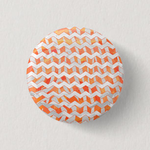 Zebra Orange und White Print Button