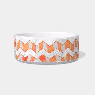Zebra Orange und White Print Napf
