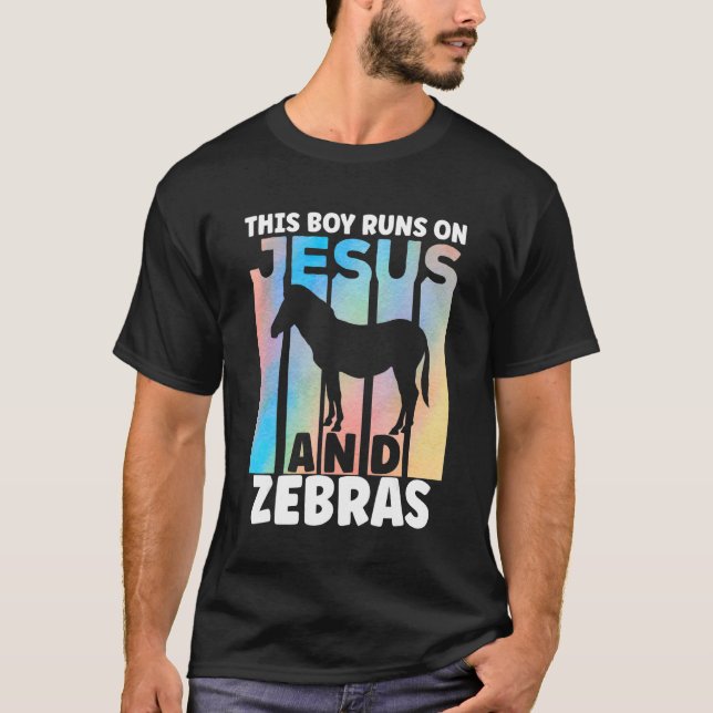 Zebra Outfit for Zebra Lovers for Boys T-Shirt (Vorderseite)