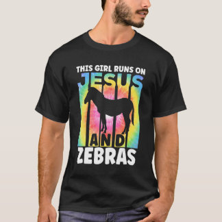 Zebra-Outfit für Zebra-Liebhaber für Frauen Mädche T-Shirt