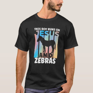 Zebra Outfit für Zebra Liebhaber für Jungen Premiu T-Shirt