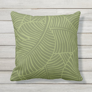 Zebra Palm Hawaii Tropenöl Grün Kissen