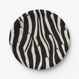 Zebra: Papierplatte Pappteller