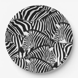 Zebra Pappteller