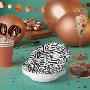 Zebra Party Paper Bowl Pappteller