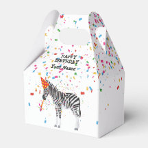 Zebra Partying - Tiere bei der Geburtstagsparty