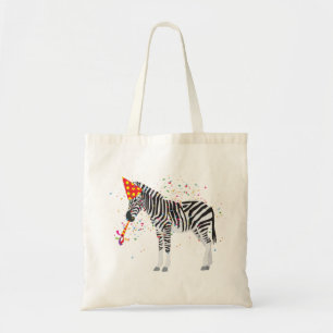 Zebra Partying - Tiere mit Party Tragetasche