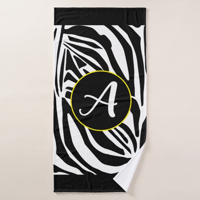 Zebra Pattern Badehandtuch (Badehandtuch)