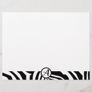 Zebra Pattern Briefbogen