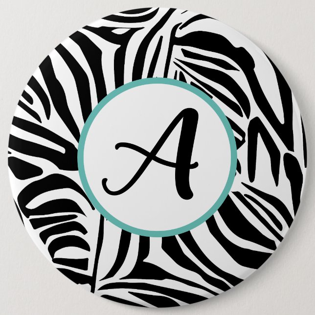 Zebra Pattern Button (Vorderseite)