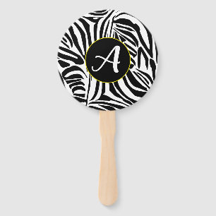 Zebra Pattern Fächer