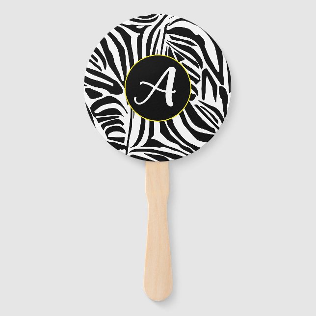 Zebra Pattern Fächer (Vorderseite)