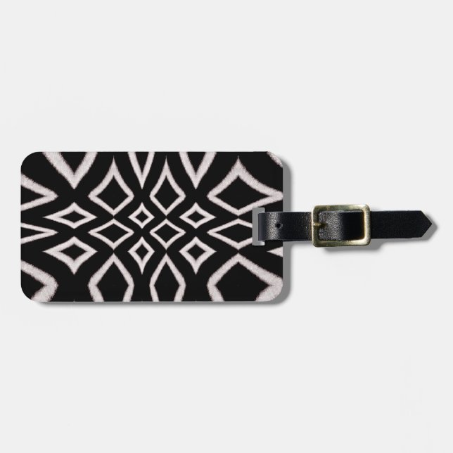 Zebra Pattern_Gepäcktag Gepäckanhänger (Vorderseite horizontal)