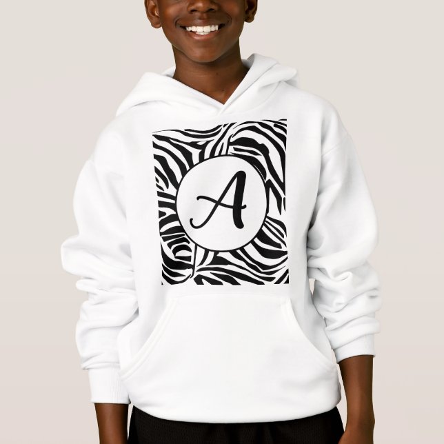 Zebra Pattern Hoodie (Vorderseite)