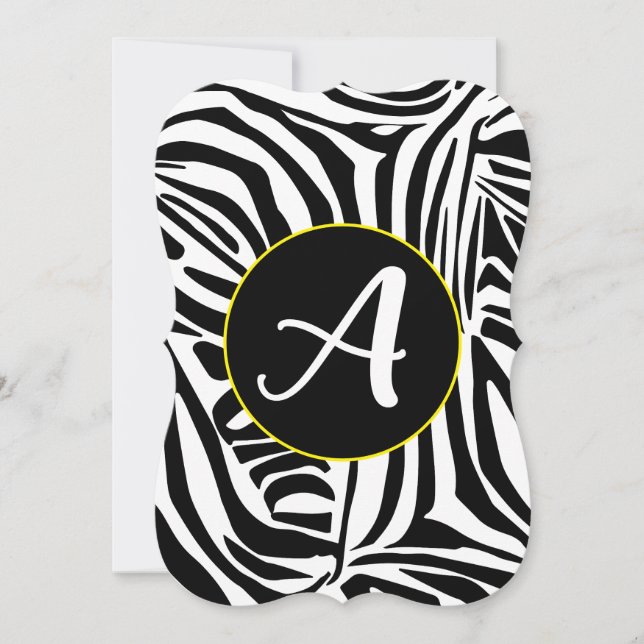 Zebra Pattern Karte (Vorderseite)