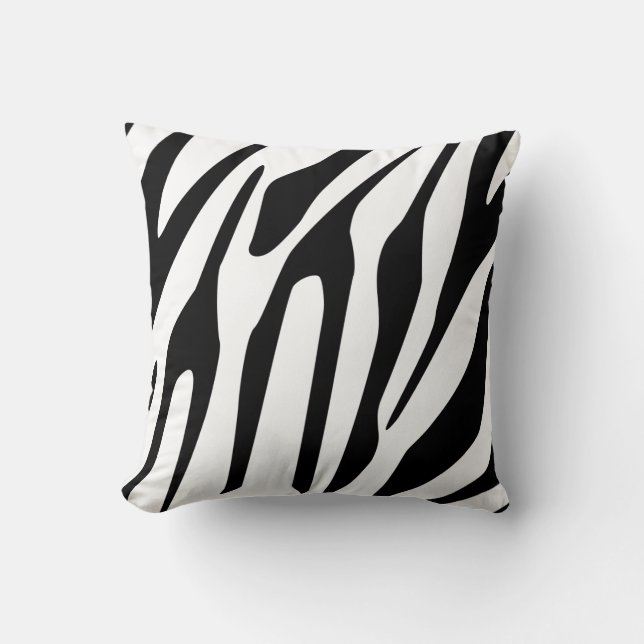 Zebra Pattern Kissen (Vorderseite)