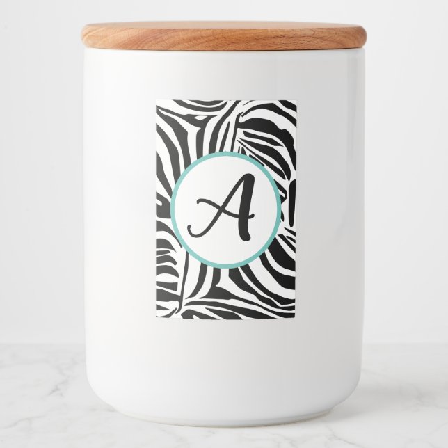 Zebra Pattern Lebensmitteletikett (Vorderseite)