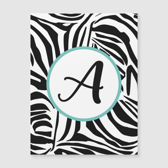 Zebra Pattern Magnetkarte (Vorderseite)