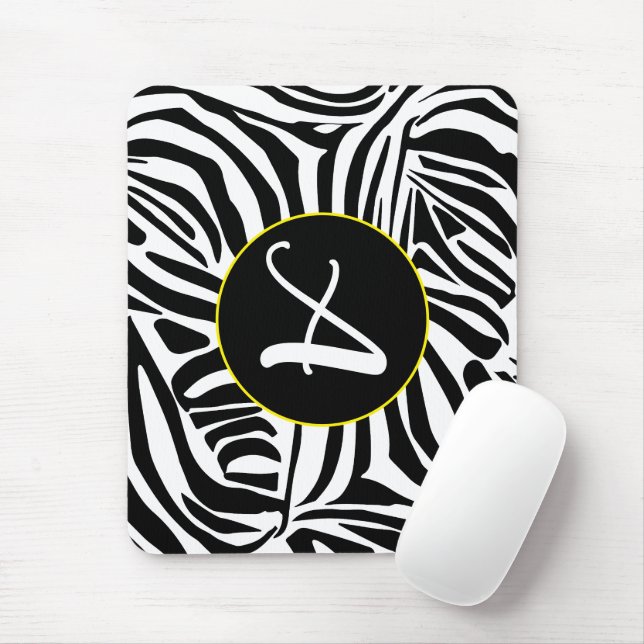 Zebra Pattern Mousepad (Mit Mouse)