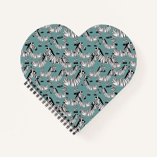 Zebra Pattern Notizbuch (Vorderseite)