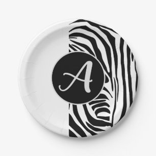 Zebra Pattern Pappteller