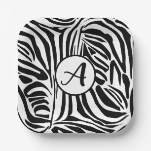 Zebra Pattern Pappteller