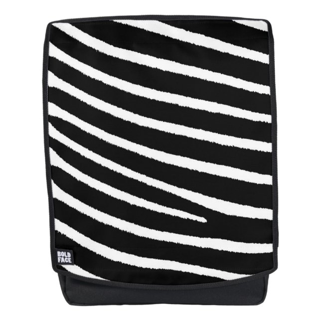 Zebra Pattern Rucksack (Vorderseite)