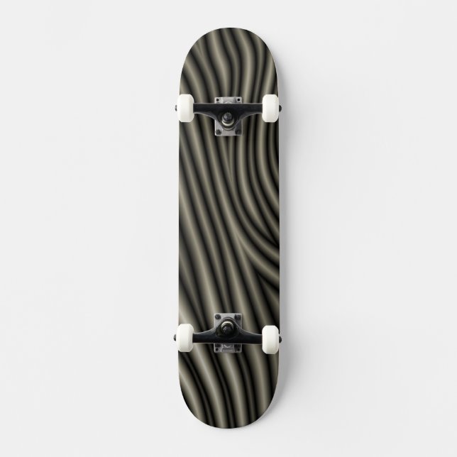 Zebra Pattern Skateboard (Vorderseite)