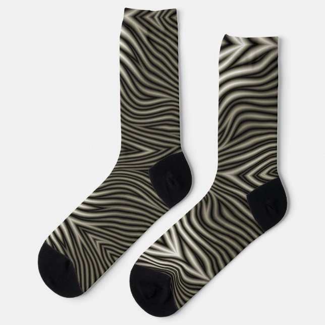 Zebra Pattern Socken (Linkes Detail)