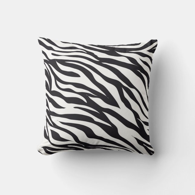 Zebra Pattern Throw Pillow Kissen (Vorderseite)