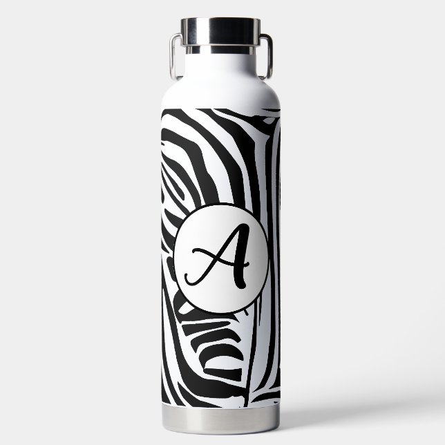 Zebra Pattern Trinkflasche (Vorderseite)