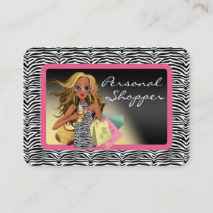 Zebra Personal Shopper Chubby Business Card Visitenkarte