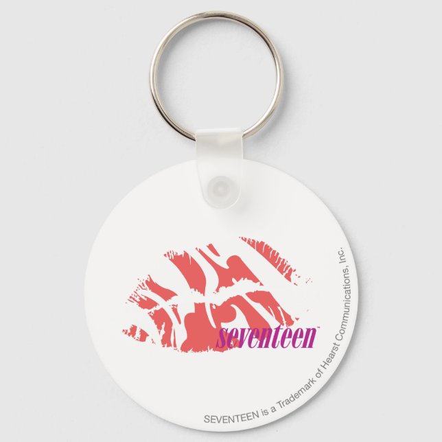 Zebra Pink Schlüsselanhänger (Vorderseite)
